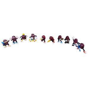Bundle Of 10 Rare Vintage California Raisins Toys 1987 & 1988